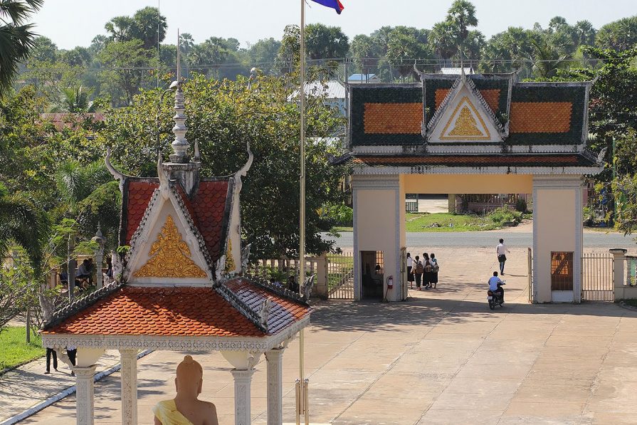 A view of the Svay Rieng University entry from above